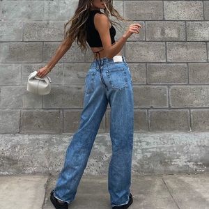 GRLFRND BELLA LOW RISE BOYFRIEND JEANS IN GRAMERCY - 23/24